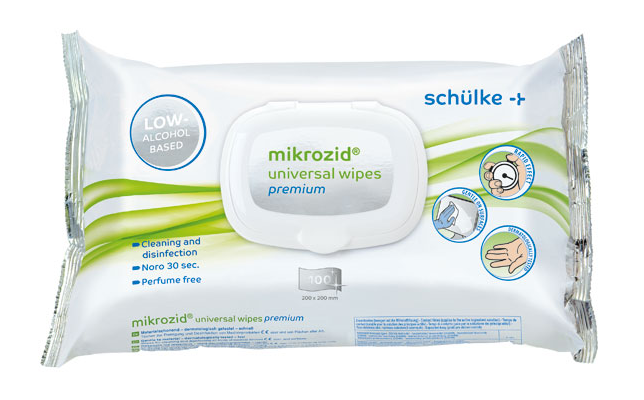 Schülke mikrozid universal wipes Desinfektionstücher zur Desinfektion von Medizinprodukten und Flächen