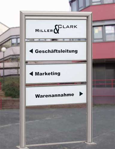 Firmenaufsteller - überall und für jeden Betrieb