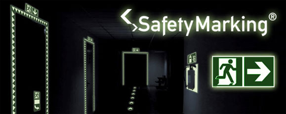 Nachleuchtende Schilder