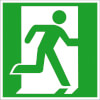 Fluchtwegschild - langnachleuchtend Notausgang rechts