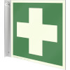 Fahnenschild Erste Hilfe langnachleuchtend Erste Hilfe