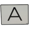 Warntafel zur Kennzeichnung von Abfalltransporten (A - Tafel), starr, verzinktes Stahlblech 1, 25 mm, 