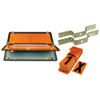 Gefahrentafel nach GGVS / ADR Zifferntafel, klappbar, verz. Stahlblech,  orange Reflexfolie, 