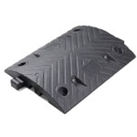 Fahrbahnschwelle Mittelstück für Schrittgeschwindigkeit 10 km/h, schwarz