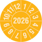 Prüfplakette aus Graspapier Jahresplakette mit 4-stelliger Jahreszahl