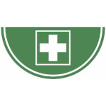 Bodenmarkierung für Erstehilfekästen R10 Symbol Erste-Hilfe