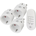 brennenstuhl Comfort-Line Funkschalt-Set Mini 3+1 3x Funk-Schaltempfänger und 1x Handsender