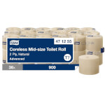 Tork 471255 hülsenloses Midi Toilettenpapier Advanced midi 2-lagig für Spendersystem T7