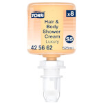 Tork 425662 Luxuriöse Hair & Body Mini Duschcreme 3-in-1 Shampoo Premium Duschgel für Spendersystem S5