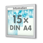 Planus 65 E Wand-Schaukasten eckig Format für 15 × DIN A4 Blätter