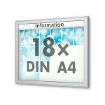 Planus 65 E Wand-Schaukasten eckig Format für 18 × DIN A4 Blätter