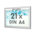 Planus 65 E Wand-Schaukasten eckig Format für 21 × DIN A4 Blätter