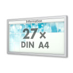 Planus 65 E Wand-Schaukasten eckig Format für 27 × DIN A4 Blätter