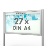 Planus 65 E Freistehender Schaukasten eckig Format für 27 × DIN A4 Blätter