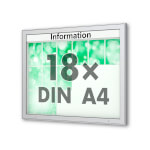 Plenum 65 E Wand-Schaukasten eckig Format für 18 × DIN A4 Blätter