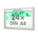 Plenum 65 E Wand-Schaukasten eckig Format für 24 × DIN A4 Blätter