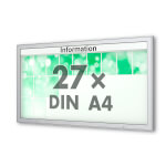 Plenum 65 E Wand-Schaukasten eckig Format für 27 × DIN A4 Blätter