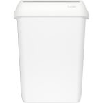 CWS Clear+ Abfallbehälter weiß, mit Deckel für Waschräume und WCs