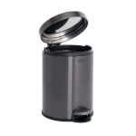 Rubbermaid Kosmetikeimer rund hochwertiger Edelstahl-Abfalleimer mit Softclose
