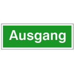 Rettungsschild - nachleuchtend Ausgang