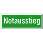 Rettungsschild - nachleuchtend Notausstieg