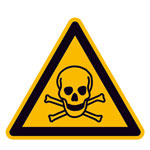 Warnschild Warnung vor giftigen Stoffen
