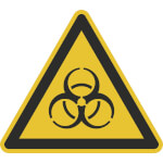 Warnschild Warnung vor Biogefährdung