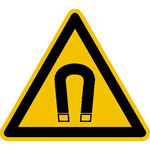 Warnschild Warnung vor magnetischem Feld