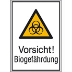 Warn-Kombischild Vorsicht! Biogefährdung