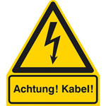 Warn-Kombischild Achtung! Kabel!