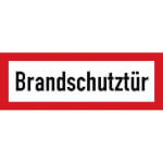 Brandschutzschild - nachleuchtend Brandschutztür