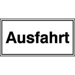 Hinweisschild für Ausfahrten Ausfahrt