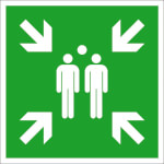 Fluchtwegschild - langnachleuchtend Sammelstelle