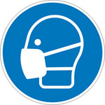 Gebotsschild, Maske benutzen,