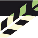 Warnmarkierungsstreifen Typ ES 211 linksweisend