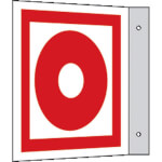 Brandschutzkennzeichnung SafetyMarking Fahnenschild, Symbol 