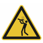 Warnschild Warnung vor Verbrühung
