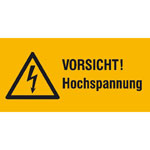 Warn-Kombischild Vorsicht Hochspannung