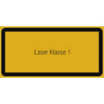 Warn-Zusatzschild / Laserkennzeichnung Laser Klasse 1
