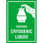 Gefahrgutkennzeichnung CONTAINS CRYOGENIC LIQUID