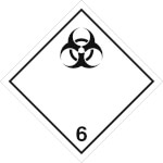 SafetyMarking Gefahrzettel nach ADR Klasse 6.2, Ansteckungsgefährliche Stoffe