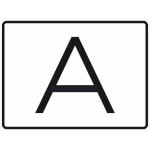 A Schild - Kennzeichnung für Abfalltransporte nach Kreislaufwirtschaftsgesetz Warntafel (A-Tafel) zum Aufkleben