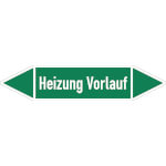 Rohrleitungspfeil Heizung Vorlauf