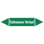 Rohrleitungspfeil Kaltwasser Vorlauf