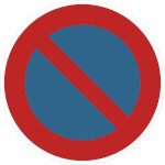 Verkehrsschild / Betriebs- und Privatkennzeichnung Eingeschränktes Haltverbot