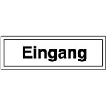 Hinweisschild zur Betriebskennzeichnung Eingang