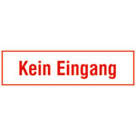 Hinweisschild zur Betriebskennzeichnung Kein Eingang