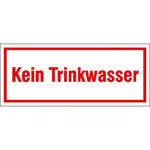 Hinweisschild zur Betriebskennzeichnung Kein Trinkwasser