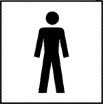 Symbolschilder zur Raumkennzeichnung selbstklebend Graphic-Line