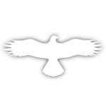 Hinweisschild für Gewerbe und Privat Symbol -Bussard-